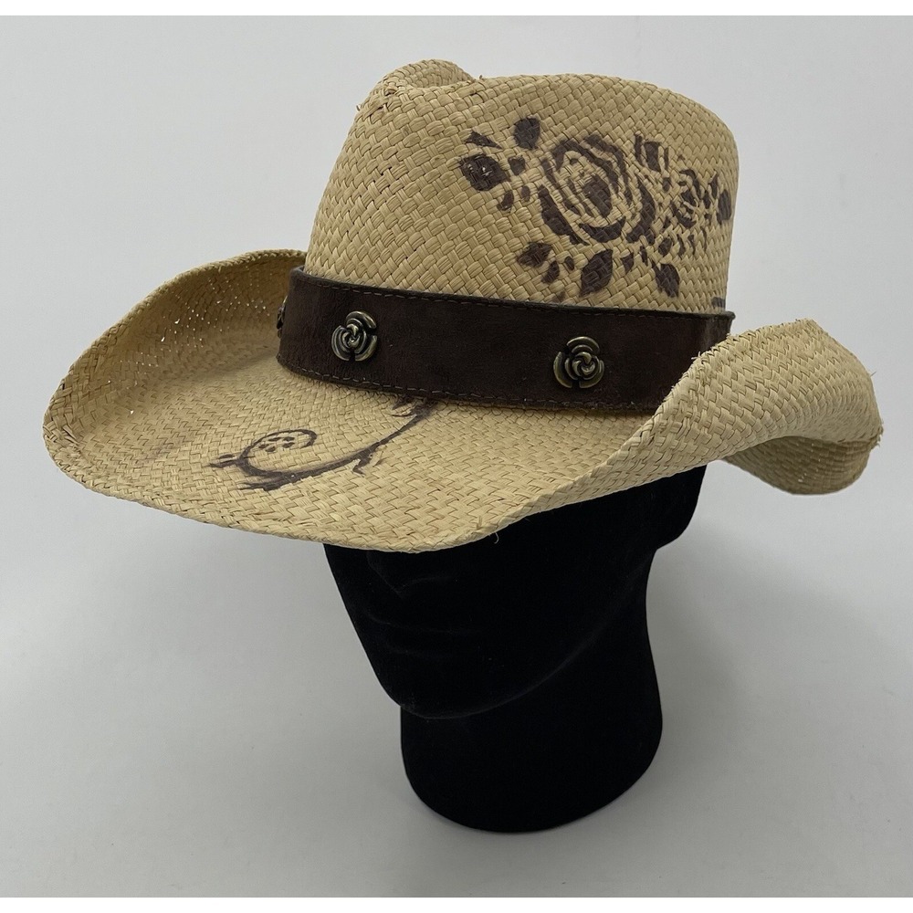 Bullhide Romantic Dream Natural Straw Fancy Cowboy Hat 2508 Wms Size Medium M